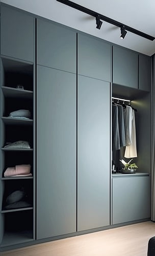 Direct carpentry for custom built in wardrobe in Singapore